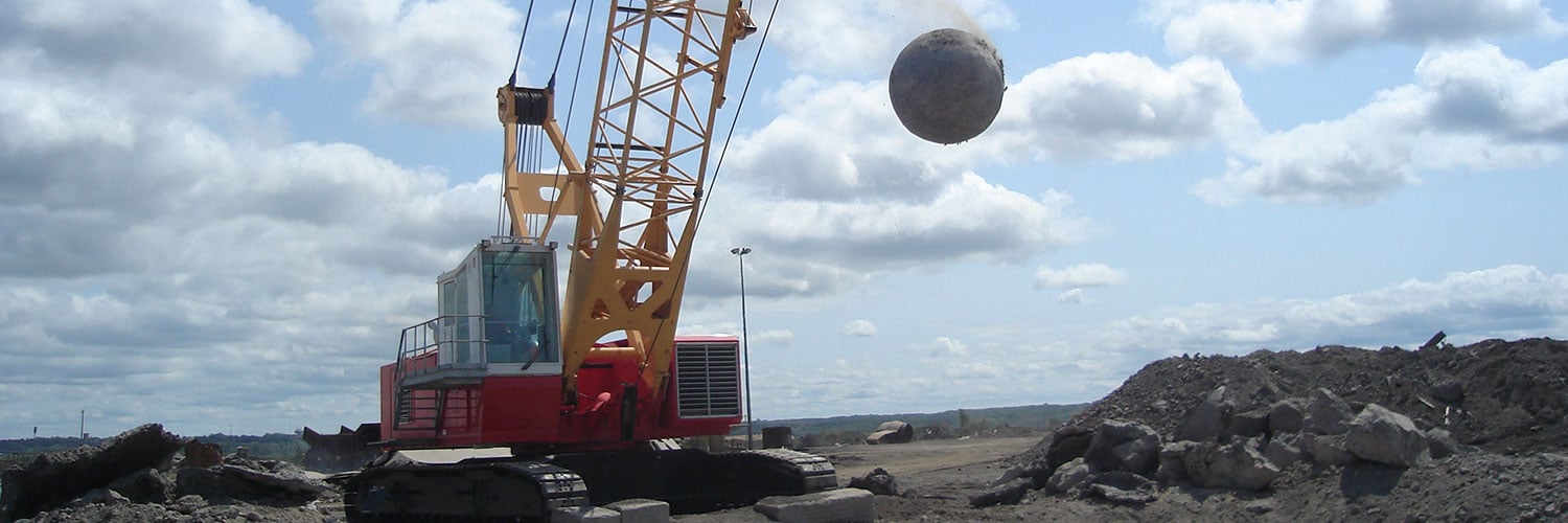 Crane Dropping Ball